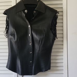 Soft Lambskin Leather Bebe Pants and Jacket